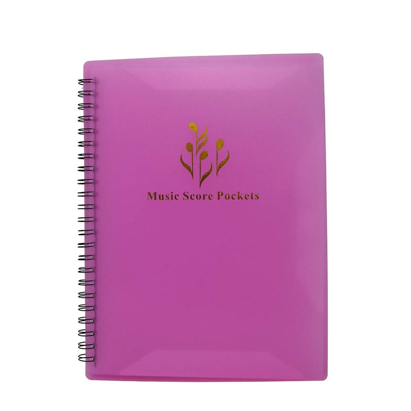 KingPoint Music Sheet File Paper Storage Folder Creative Change Spectrum Folder A4 Letter Size Double Side Sheet Music Folder File for Holding Sheet Music and Files Etc (Pink) - Image 1